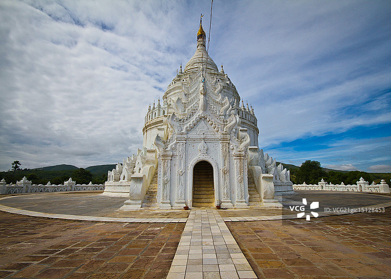 敏贡辛比梅佛塔，缅甸图片素材