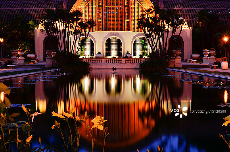 巴尔博亚公园倒影图片素材