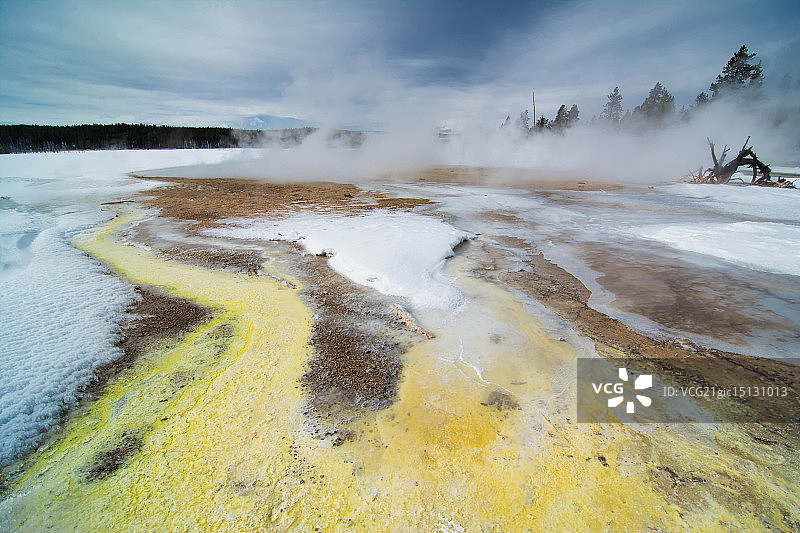 间歇泉盆地图片素材