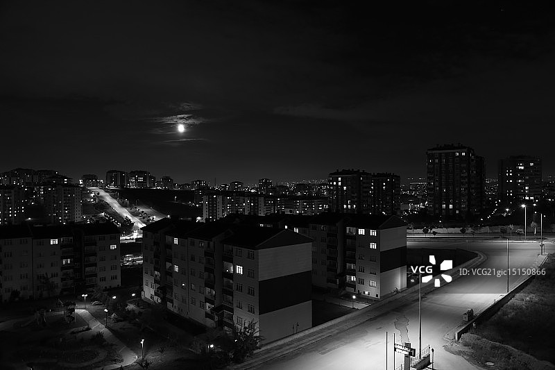 安卡拉的黑白景色图片素材