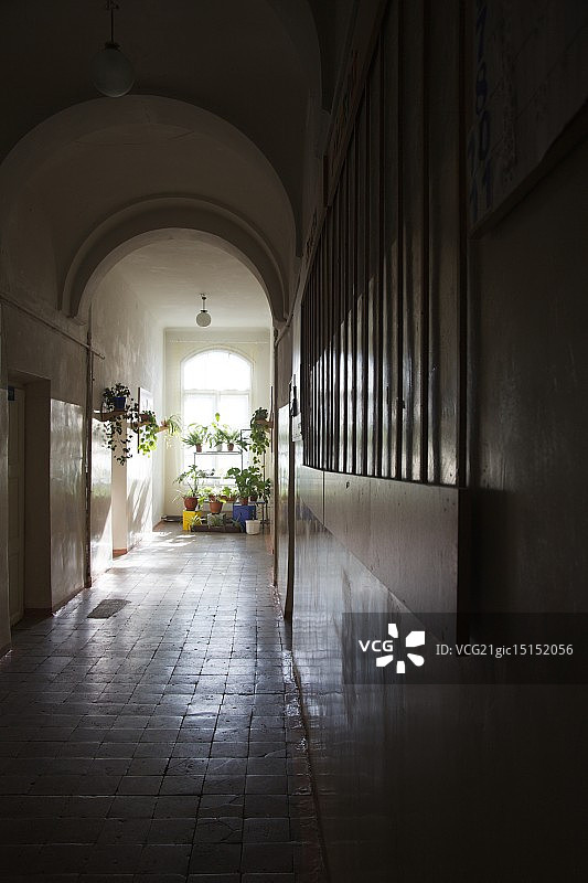 乌克兰利沃夫的学校走廊图片素材