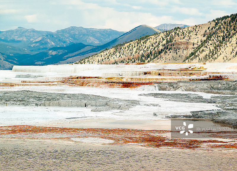 猛犸温泉景观图片素材