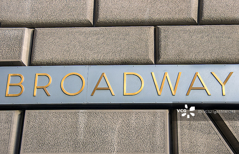 纽约百老汇标志牌图片素材