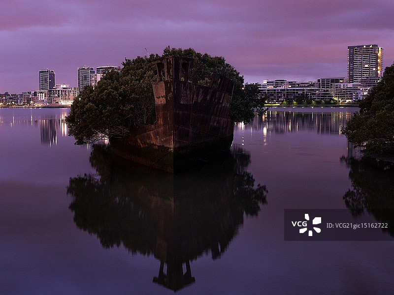 悉尼奥林匹克公园的沉船图片素材