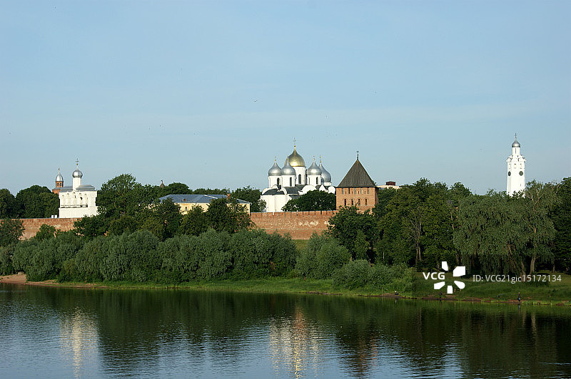 克里姆林宫全景，大诺夫哥罗德图片素材