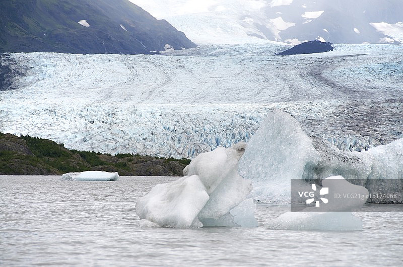 冰川湖图片素材