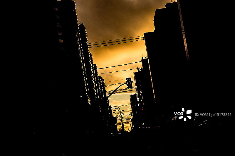 我的日落大道图片素材