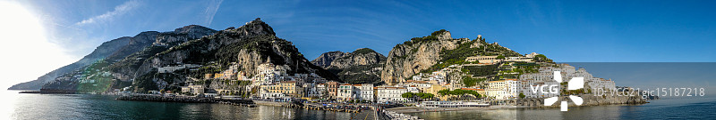 阿马尔菲全景照片图片素材