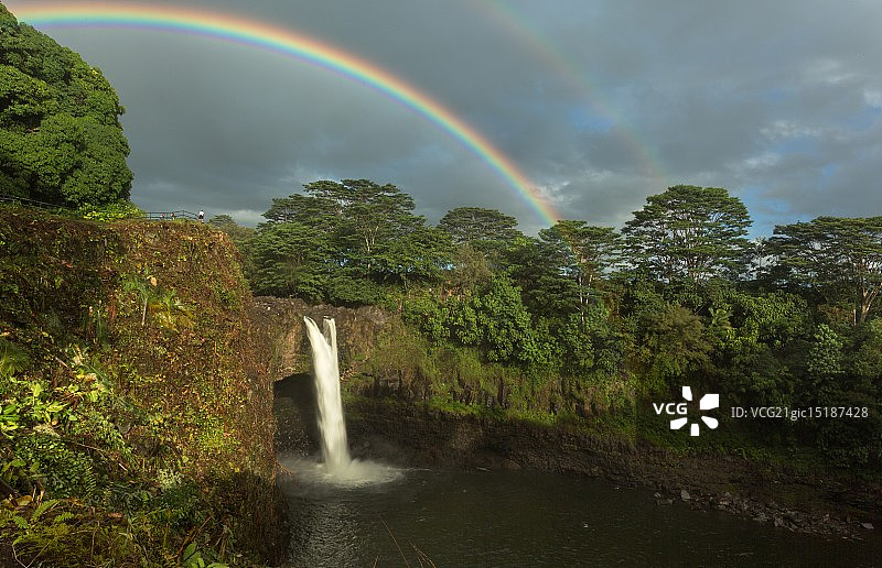 彩虹瀑布图片素材