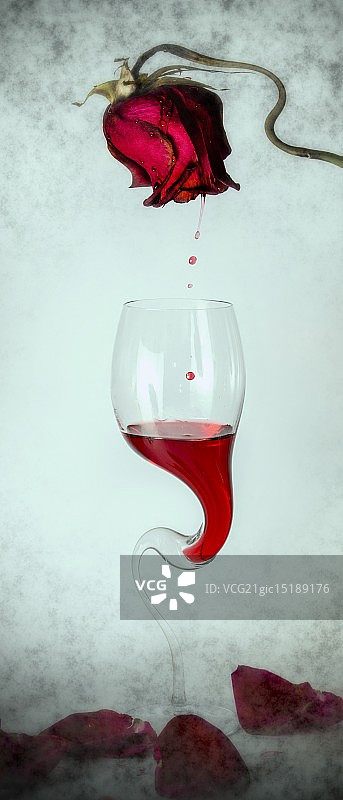 桃红葡萄酒图片素材