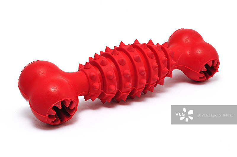 红色橡胶狗狗玩具图片素材