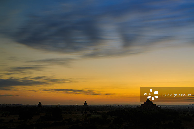 蒲甘暮色图片素材