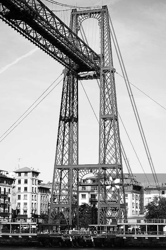 毕尔巴鄂悬索桥图片素材