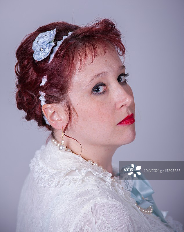 复古发型图片素材