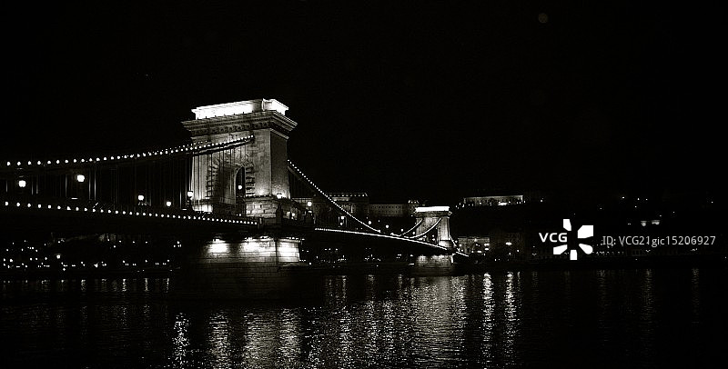 布达佩斯链子桥图片素材