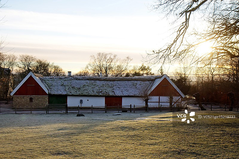 斯堪森的冬天图片素材