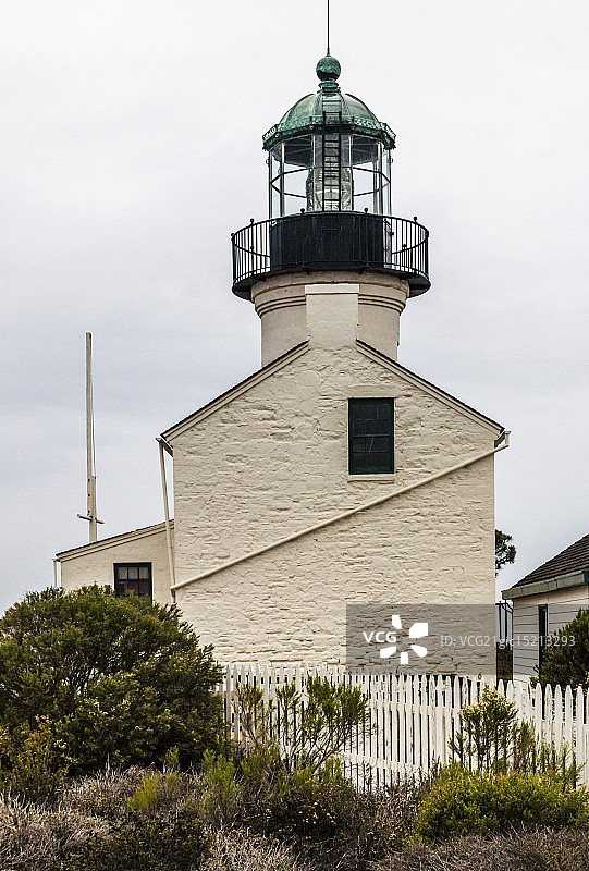 加州洛马岬老洛马岬灯塔图片素材