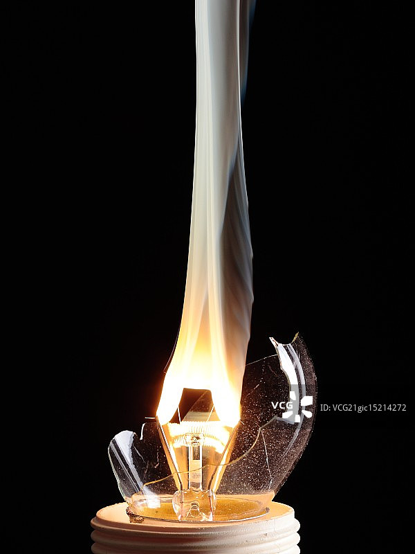 灯泡与火焰图片素材