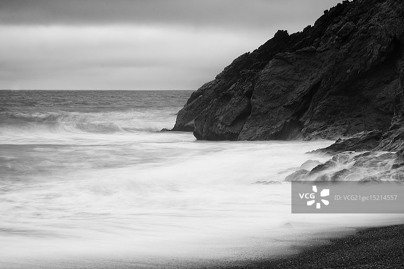 罗迪欧湾，加利福尼亚州马林县图片素材