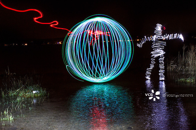 乔治亚湾灯球与灯光图片素材