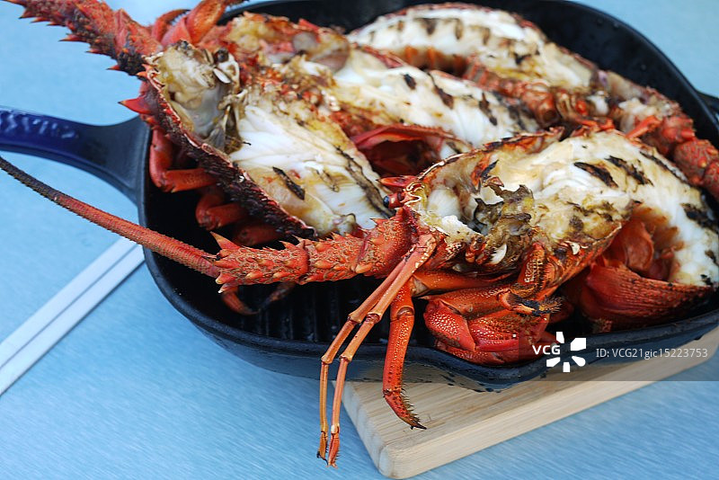 炭烤小龙虾图片素材