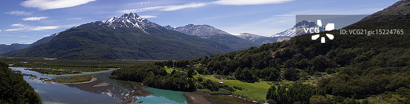 绿色湖泊图片素材