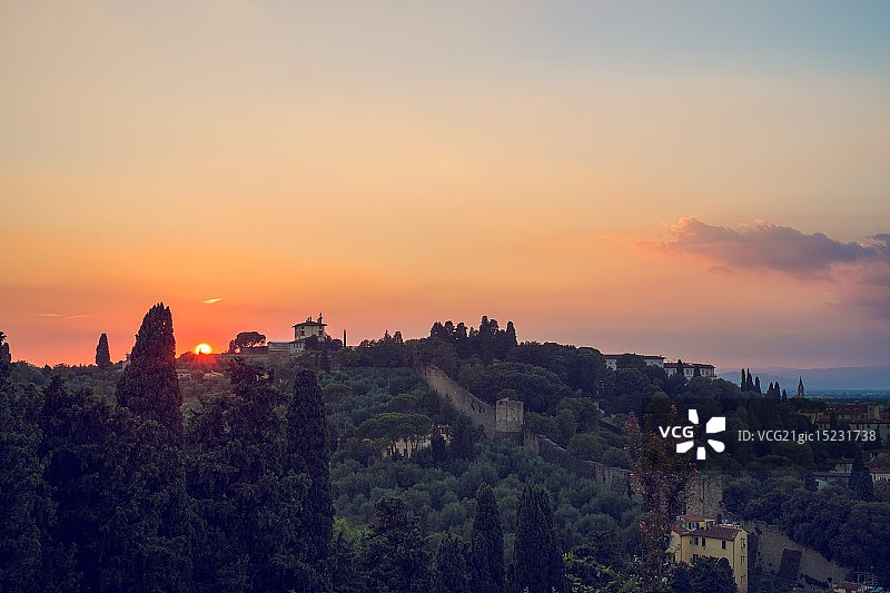 托斯卡纳日落图片素材