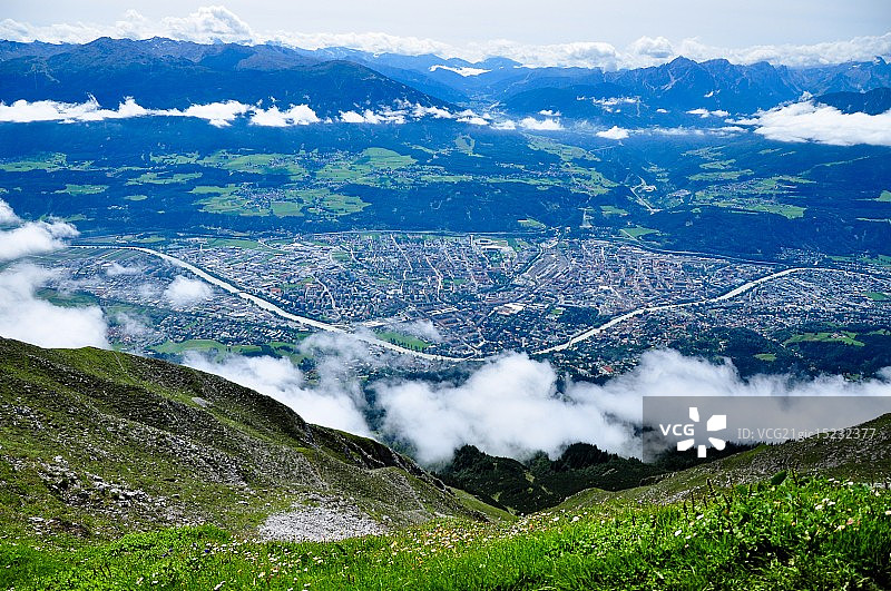 俯瞰因斯布鲁克图片素材