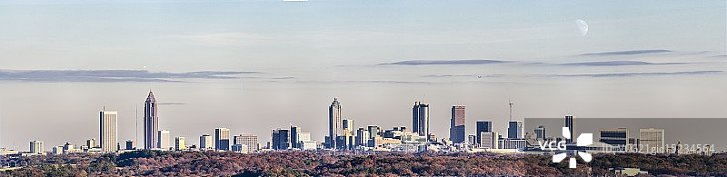 亚特兰大秋季天际线图片素材