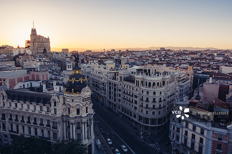 马德里的屋顶图片素材