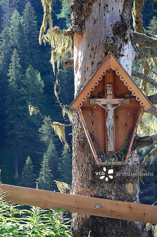 自然中的十字架图片素材