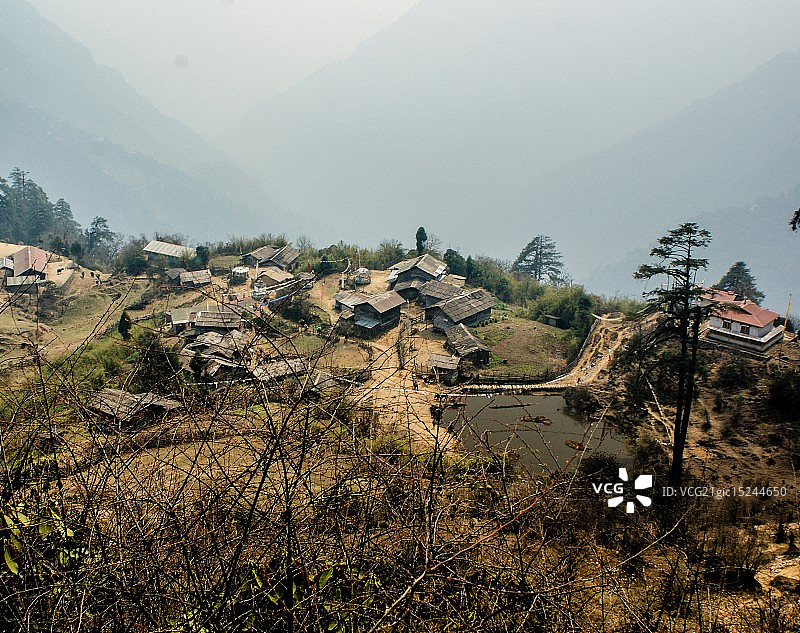 锡金邦的村庄图片素材