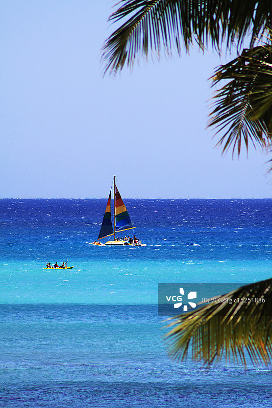 威基基帆船图片素材