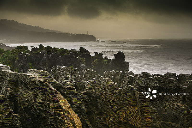 普纳凯基千饼岩图片素材