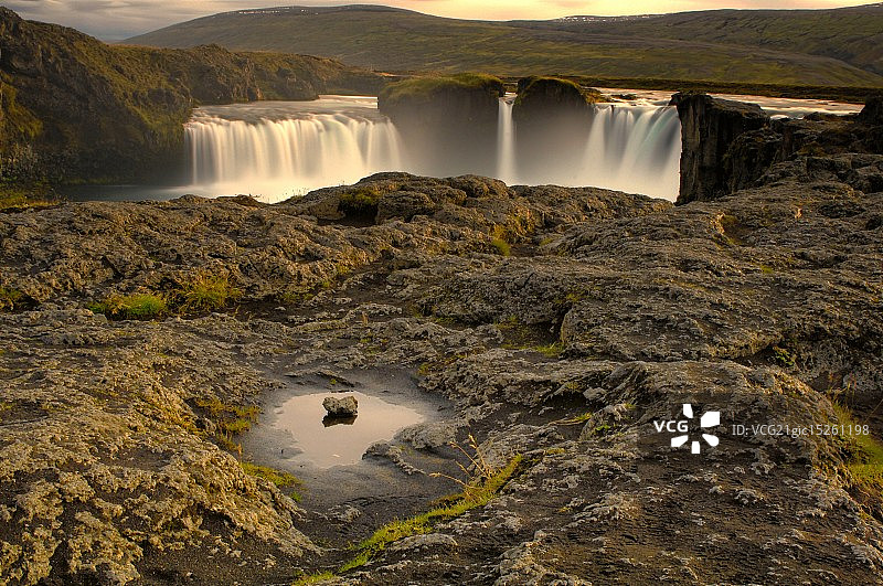冰岛众神瀑布图片素材