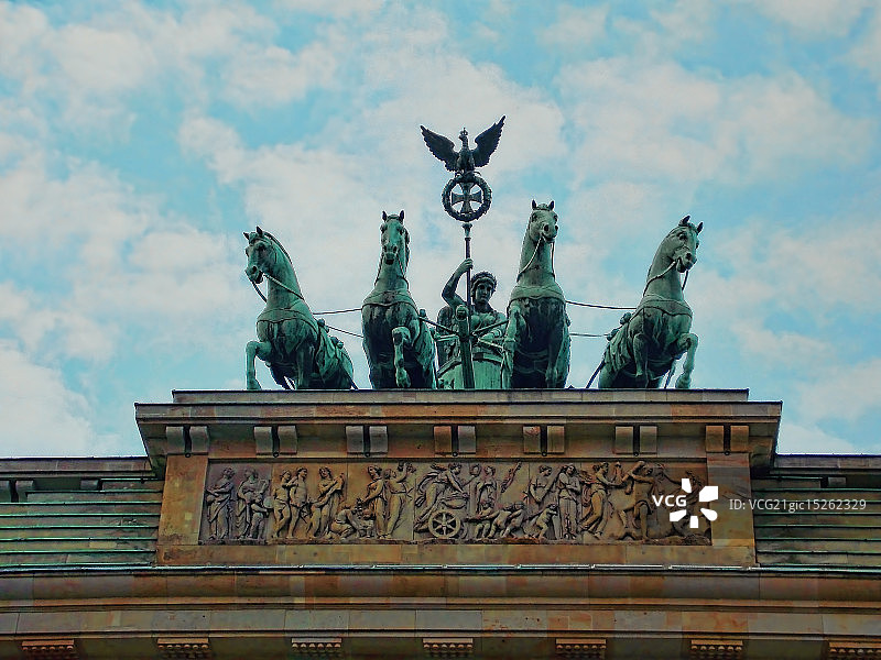 柏林勃兰登堡门四马战车图片素材