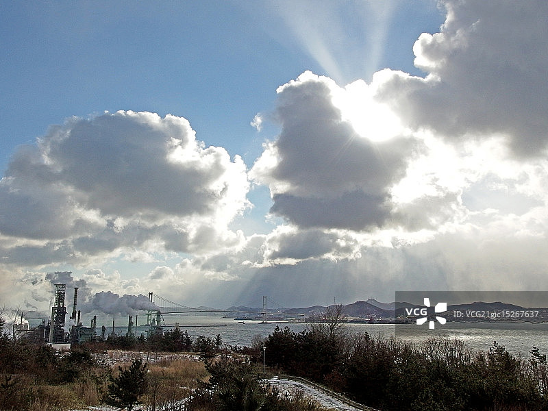 室兰的天鹅湾图片素材