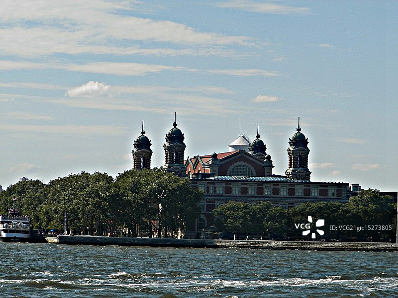 纽约港埃利斯岛图片素材