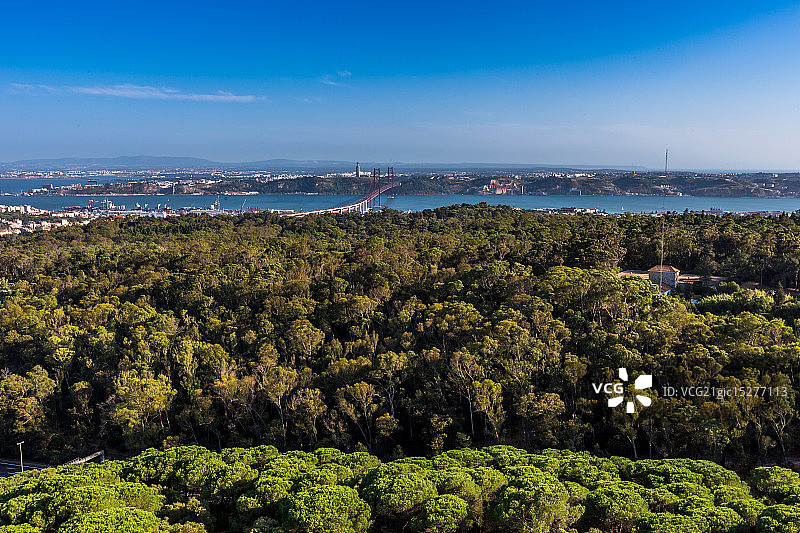 从孟山都PT塔看到的特茹河图片素材
