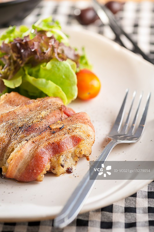 培根牛排图片素材