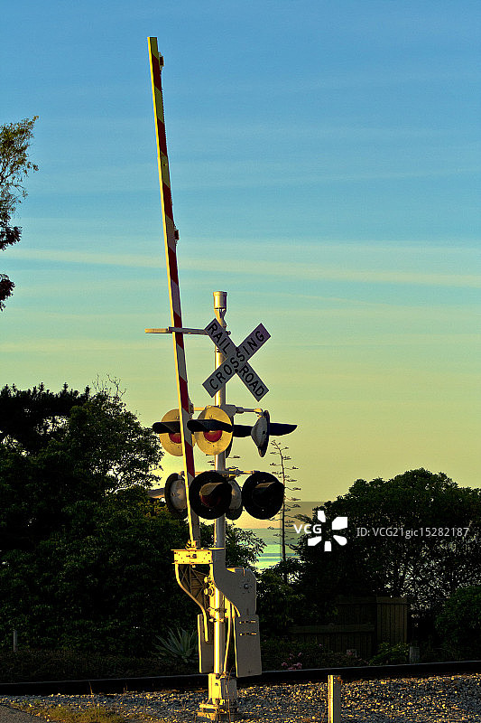 铁路平交道图片素材