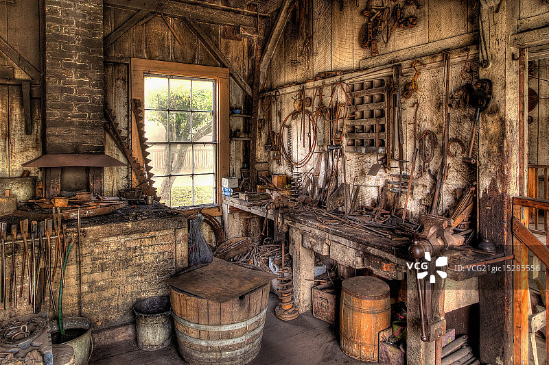 老铁匠铺图片素材