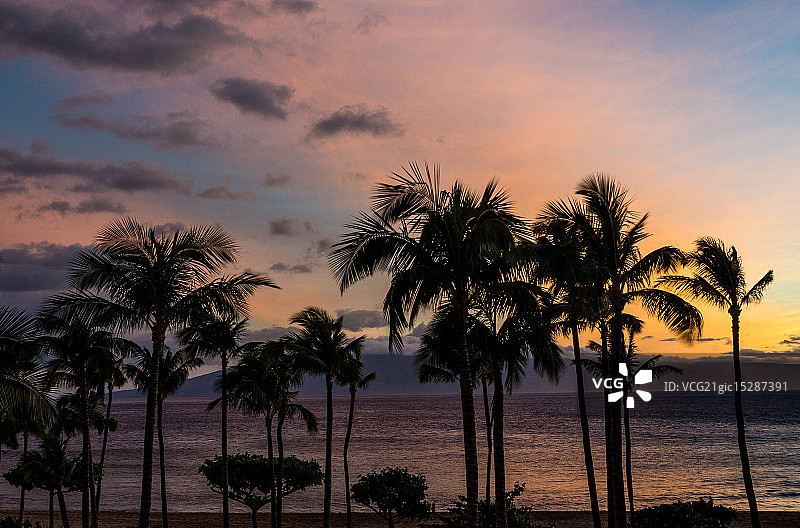 日落色彩图片素材