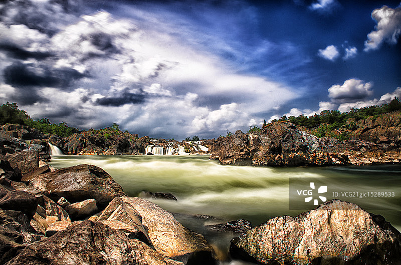 大瀑布HDR图片素材