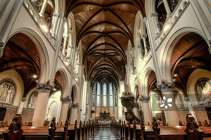 雅加达天主教堂，印度尼西亚图片素材