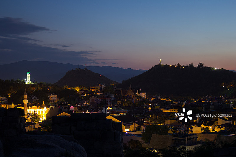 普罗夫迪夫日落图片素材