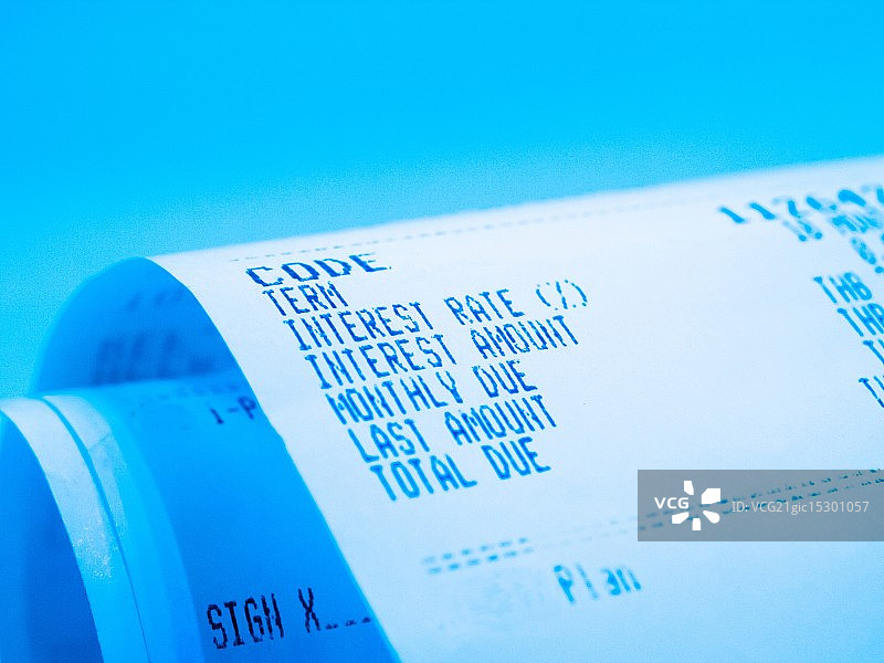 收据纸图片素材