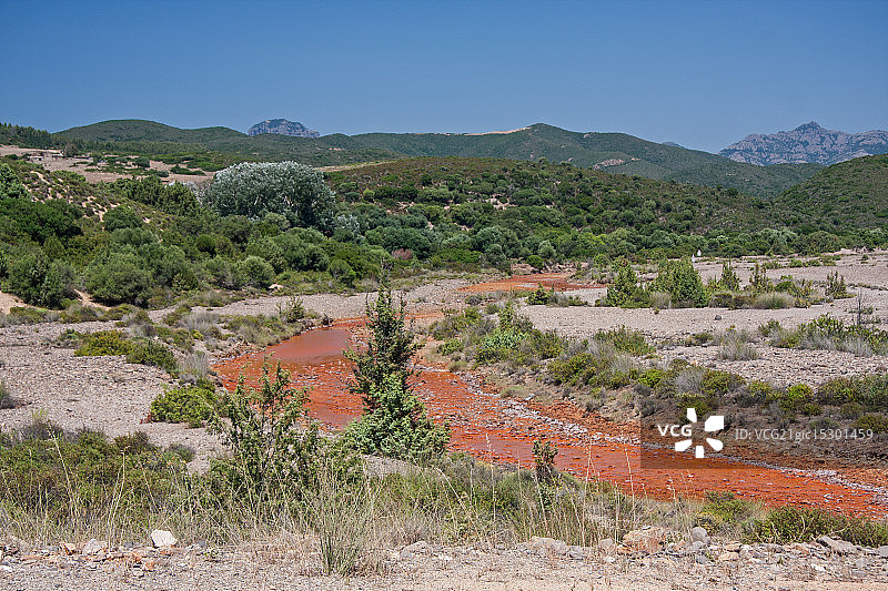 红色河流图片素材