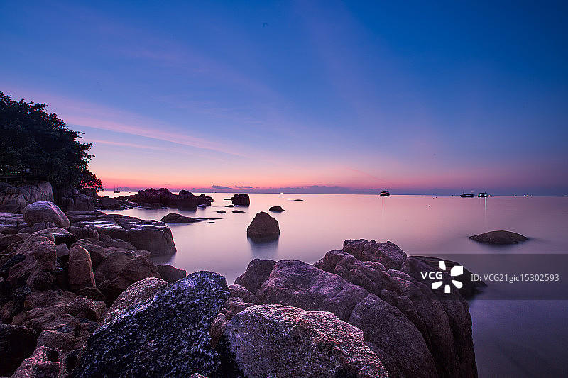 泰国涛岛的最后一道光图片素材