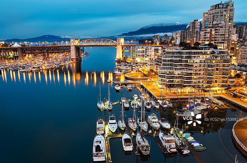 蓝色温哥华的早晨图片素材